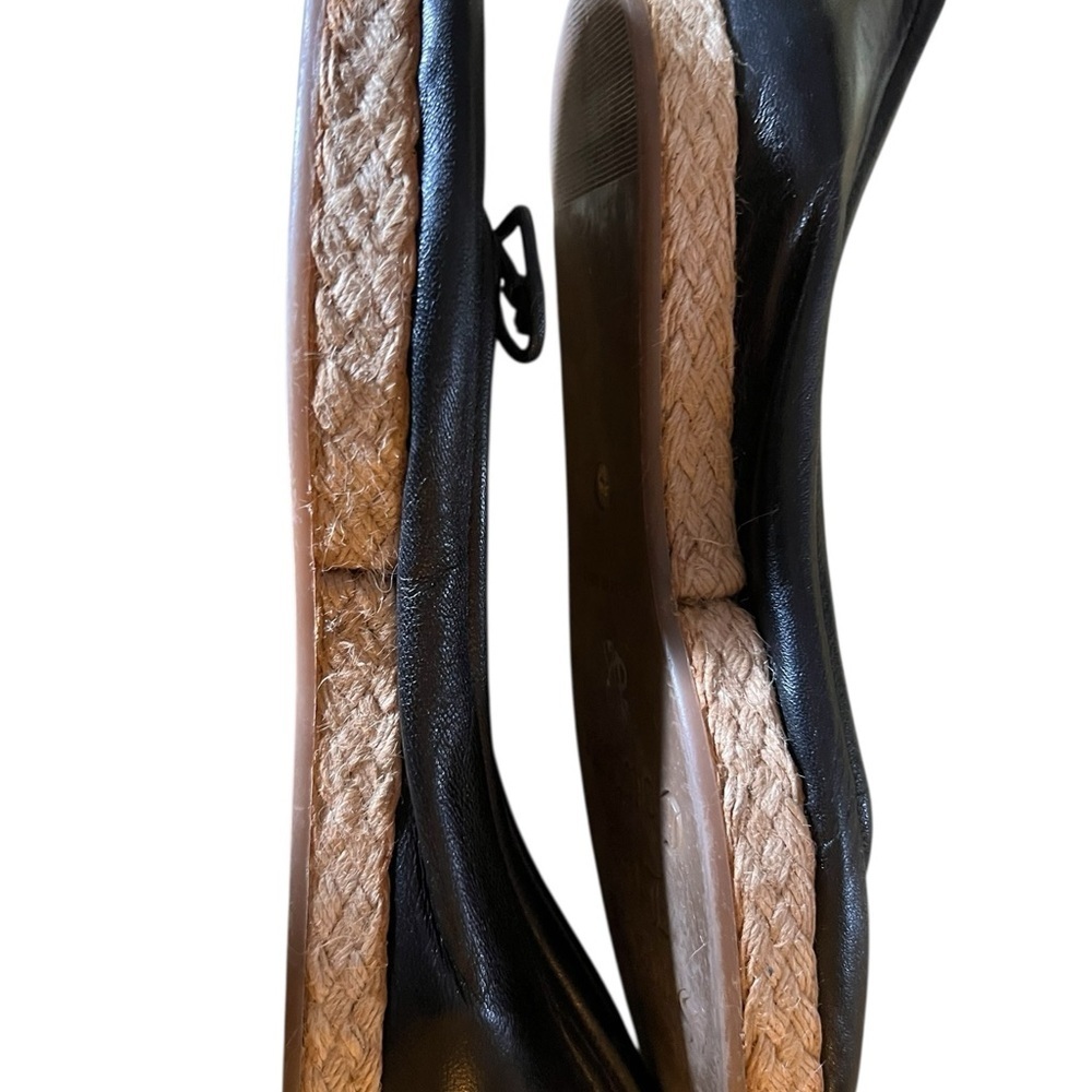 Juicy Couture Black Leather Espadrille Flats - Picture 7 of 9